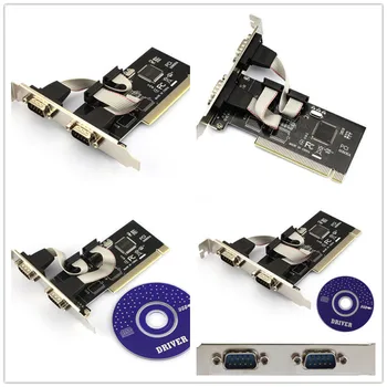Naujos Serijos PCI 2 Ports COM 9 Pin Serijos RS232 Kortelės Adapteris, Win 7, VISTA, XP FO