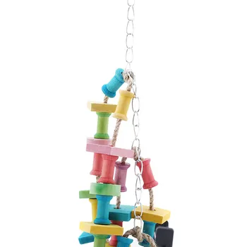 Naujų Kūrybinių 1 Vnt Naminių Paukščių Papūga Žaislas Sūpynės Kabinti Žaislų Žmogaus Dizaino Kramtyti Žaislą Pakabinti Virvę Paukščių Žaisti Prekių Papūga Žaislų Bitė
