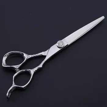 Naujų profesinių 6 colių Japonija 440c 6cr13 plaukų žirklės rinkinį sudaro retinimo žirklės pjovimo kirpykla priemonės, plaukų kirpimo žirklės