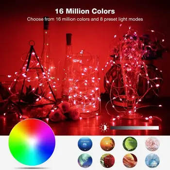 Naujųjų Metų 2021 RGB LED Styginių Šviesos Juostelės Kalėdų Medžio Apdaila Žibintai App Nuotolinio Valdymo Kalėdų Dekoracijas 2021 Priedai