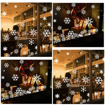 Naujųjų Metų Kalėdų Dekoracijos, Lipdukai, Restoranų Prekybos Centro Durų Lipdukai Kalėdų Lango Stiklo Lipdukai Baltos Snaigės W