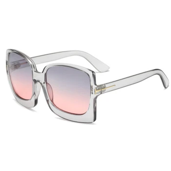 NAUQ naujas didelis rėmeliai, saulės akiniai moterų derliaus aikštė akiniai nuo saulės vyrams, prekės ženklo dizaineris tendencija moterų gradientas veidrodis akiniai