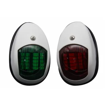 Navigacijos Šviesos Lempos Valtis Jachta LED Lemputė Raudona/Žalia Jūrų Signalas, Šviesos, Korpusas ABS Plastikas Signalas Įspėjamasis Žibintas 10V-30 V