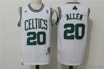 NBA Boston Celtics #9 Rajon Rondo Krepšinio Megztiniai #5 #34 Paul Pierce #20 Ray Allen Swingman Jersey NBA vyriški Megztiniai