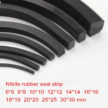 NBR guma kieta sandarinimo juostos square4 5 6 8 10 12 14 16 18 20 25 30mm laivo kabineto Durų windor mašina sklendė slydimo nulio įrodymas