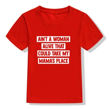 Ne Moteris, Gyvas, Kad Galėtų Imtis Savo Mommas Vieta Laiškas Išspausdintas Vaikų Marškinėliai Kūdikių Drabužiai Vasarą Berniukams trumpomis Rankovėmis T-shirt