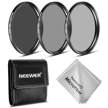 Neewer 77MM ND Filter Set (ND2 ND4 ND8)+Mikropluošto Valymo Audinys CANON EF 24-105mm f/4 L IS USM Zoom Lens/NIKON 28-300 m