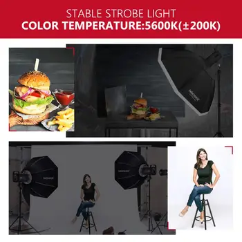Neewer S101-300W Profesionalus Studija Monolight Strobe Flash Šviesos 300W 5600K su Modeliavimas Lempos, Aliuminio Lydinio