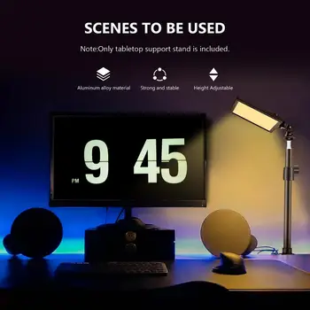 Neewer Stalo Šviesos Stendas Įrašą Stovėti LED Vaizdo Šviesos & Žiedas Šviesos Live Transliacijos Apšvietimas, Foto Video Studija Fotografavimo