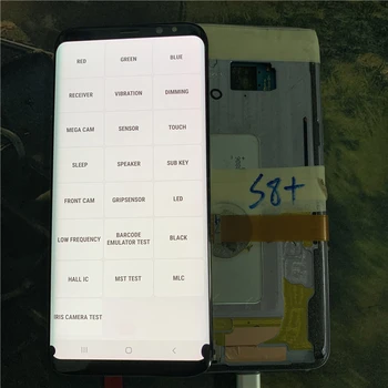 Negyvų pikselių Samsung Galaxy S8+ S8 Plius G955 G955F Jutiklinis Ekranas skaitmeninis keitiklis LCD Ekranas didelis įrašyti Negyvų pikselių be Rėmelio