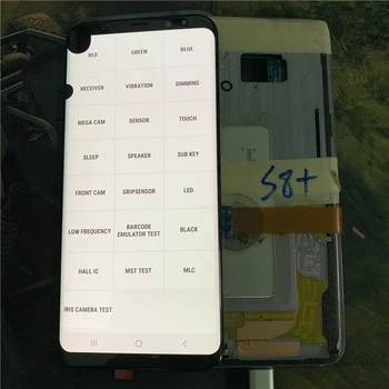 Negyvų pikselių Samsung Galaxy S8+ S8 Plius G955 G955F Jutiklinis Ekranas skaitmeninis keitiklis LCD Ekranas didelis įrašyti Negyvų pikselių be Rėmelio