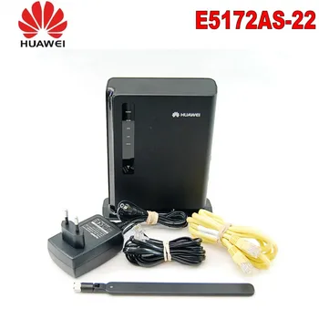 Nemokamas Pristatymas+1000mAh baterija+ Juoda Spalva Atrakinta Huawei E5172 LTE MEZON 4G Maršrutizatorių
