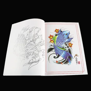 Nemokamas Pristatymas A4 Populiarus Tatuiruočių Knygos Tatuiruotė Rankraštis Tradicinės Kinų Tapybos 60 Puslapių