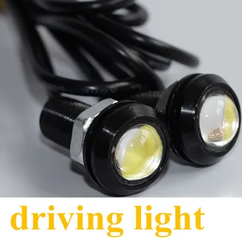 Nemokamas pristatymas automobilio Lemputė 10vnt 18mm Eagle Eyes Dienos Veikia Šviesos diodų (LED) Didelio Ryškumo Automobilių Darbą Šviesos Šaltinio Vandeniui