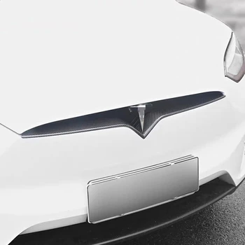 Nemokamas pristatymas automobilio modifikacijos, priedai anglies pluošto Automobilio Priekinės Grotelės, Grotelės, Dangčio Apdaila už Tesla Model S 2016-2019