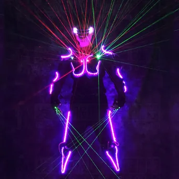 Nemokamas pristatymas mens lemputės LED tron kostiumas led šviesos kostiumas veiklos dėvėti