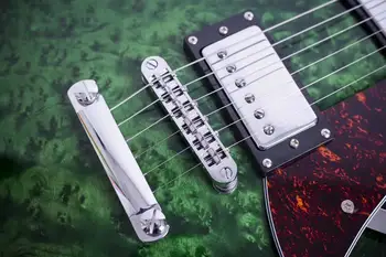 Nemokamas pristatymas Naujos Aukštos kokybės Kinijos GROTE elektrinė gitara, Raudonmedžio kūną Su Medžio randas Maple Top custom gitara