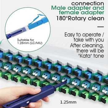 Nemokamas pristatymas One Click Cleaner priemone LC 1,25 mm Universali Jungtis Optinio Pluošto Valymo Pen