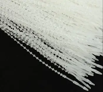 Nemokamas pristatymas plastiko drabužiai pakabinti tegus string/tag diržas/drabužių tegus linija/balta žymė laidas/plastikinis sriegis 1000 vnt. daug