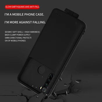 NENG 7000mAh Baterija, Įkroviklis Atveju Xiaomi redmi 8 pastaba Baterija Bankas Padengti Atveju Xiaomi redmi pastaba 8 Pro 