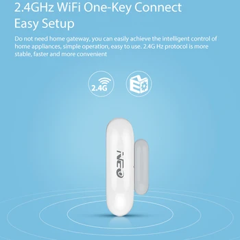 NEO Coolcam NAS-DS01W WiFi Smart Durų, Langų Jutiklis Susisiekti Smart Home Detektorius Programėlės Pranešimas Įspėjimai