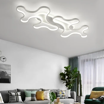 NEO Spindesį Modernios led lubų šviesos gyvenimo kambario, miegamasis, studijų kambaryje Balta/Juoda Spalva Kūrybos Šiuolaikinės Lubų Lempa 90-260V