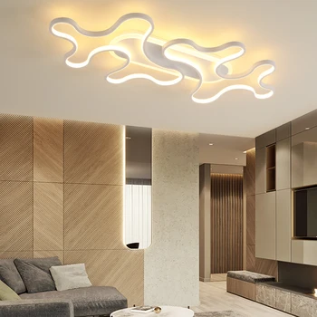 NEO Spindesį Modernios led lubų šviesos gyvenimo kambario, miegamasis, studijų kambaryje Balta/Juoda Spalva Kūrybos Šiuolaikinės Lubų Lempa 90-260V