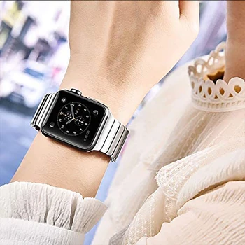 Nerūdijančio Plieno Dirželis Apple Watch6 5 4 3 2 1 42mm 38mm 40MM 44MM Metalo Watchband Apyrankė iWatch Serijos Priedai