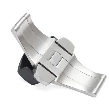 Nerūdijančio plieno lankstymo sagtimi už PA watchband iš sagtis 20mm 22mm silver black Diegimo užsegimas