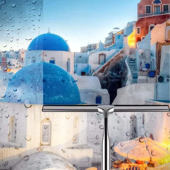 Nerūdijančio Plieno Stiklo Valytuvas Dušo antgalis langams Veidrodis Valymas su Gyvis Kablio Laikiklis 2019ing