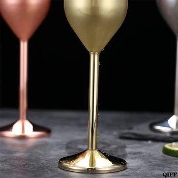 Nerūdijančio Plieno Vyno Stiklo Taurių Šampano Goblet Kokteilių Stiklines Viskio Taurė