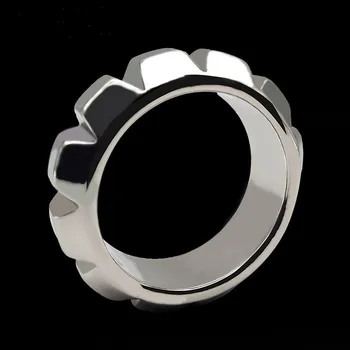 Nerūdijančio plieno vyrų Rutulio Kapšelį Neštuvų metalo varpos fiksavimo Žiedą nelaisvėje Atidėti ejakuliacija BDSM Sekso Žaislai vyras
