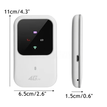Nešiojamas Kišenėje 4G LTE, WIFI Maršrutizatorių 150Mbps Judriojo Plačiajuosčio ryšio prieigos tašku SIM Atrakinta Wifi Modemas 2.4 G Bevielis Maršrutizatorius Su Kortelės Lizdas