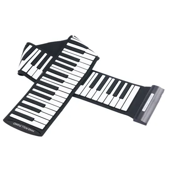 Nešiojamas Lankstus 88 Klavišus USB MIDI Klaviatūros, Fortepijonas Profesionalios Elektroninės suristi Fortepijono Pradedantiesiems, Vaikams, Vaikams, Žaislų, Dovanų