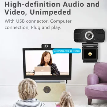 Nešiojamas USB Kameros, Web Kameros Office Rūpestinga Kompiuterio Live Online Mokymo 2MP 1080P Tiekimą Desktop Laptop