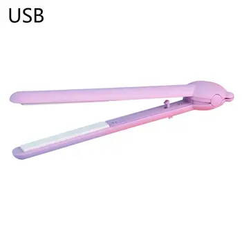 Nešiojamas USB Mini Plaukų ištiesinimo priemonės Butas Curler Plaukų Tiesinimo Geležies Įrankis