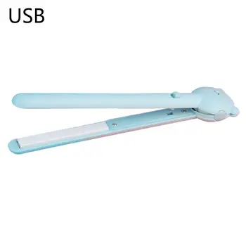 Nešiojamas USB Mini Plaukų ištiesinimo priemonės Butas Curler Plaukų Tiesinimo Geležies Įrankis
