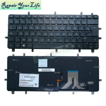 Nešiojamojo kompiuterio klaviatūra HP Envy 13-2000 SPECTRE XT PRO 13-B000 Spectre XT 13, FR-prancūzų klaviatūra su foniniu apšvietimu Originalus PK130TQ1A14