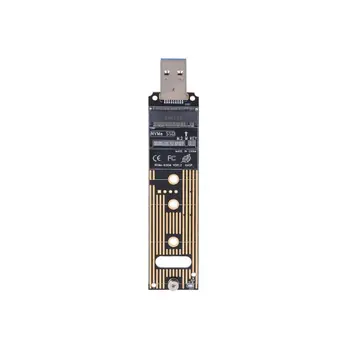 Nešiojamų Aukštos kokybės NVME į USB Adapteris M. 2 SSD Tipo Kortelė, USB 3.1 Gen 2 Tilto Mikroschema būtų M2 SSD Pagrindinių M