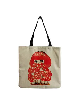 Nešiojamų Didelės Talpos Moterų Shopper Bags 2021 Pardavimo Grybų Redhead Mergaitė Animaciją Spausdinti Nešti Asmenybės Paprasta Dydžio Rankinės