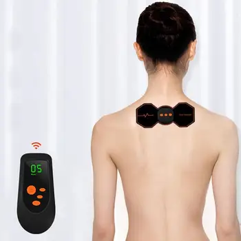 Nešiojamų Massager Mini Kaklo Lipdukas Nuotolinio Valdymo Mokestis Masažas Lipdukas Smart Fizioterapija Gimdos Kaklelio Stuburo Masažas