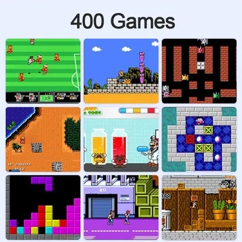 Nešiojamų Mini Žaidimų Konsolę, 3 colių Retro Žaidimas, Žaidėjas, Pastatytas 400 Klasikinių Vaizdo Žaidimų Dviejų žaidėjų Gamepads AV OUT Boy Dovanos