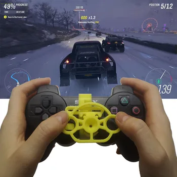 Nešiojamų Mini Žaidimų Lenktynių Rato 3D atspausdintas mini vairas Pubg Mobiliojo Kreiptuką PlayStation 3 PS3 valdiklio