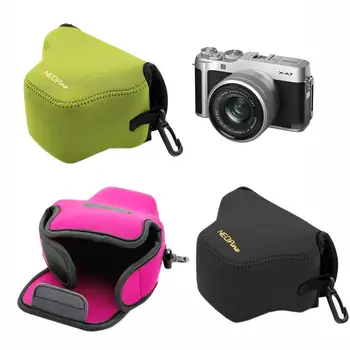 Nešiojamų Neopreno Vidinės Fotoaparato krepšys Atveju Fujifilm X-A5 X-A7 X-A10 X-A20 XA7 xa3 su 15-45 Kameros Padengti Vandeniui dėklas