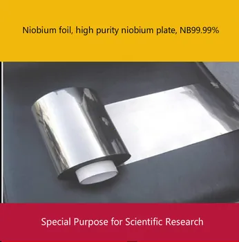 Niobis folija, didelio grynumo niobio lapas, ypač mokslinių tyrimų, Nb99.99%.