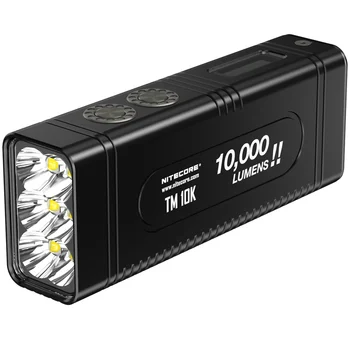 NITECORE TM10K LED Žibintuvėlis Maža Pabaisa CREE XHP35 HD 10000 LM Įkrovimo Aukštis Šviesos Žibintuvėlis Built-In Baterija 4800mAh