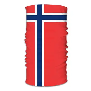 Norvegijos vėliava Magija Šalikas Pusę Veido Kaukė Unisex Helovinas Neck Gaiter Besiūlių Skarelės Daugiafunkcinis Lankelis Lauko