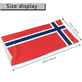Norvegijos vėliava Magija Šalikas Pusę Veido Kaukė Unisex Helovinas Neck Gaiter Besiūlių Skarelės Daugiafunkcinis Lankelis Lauko