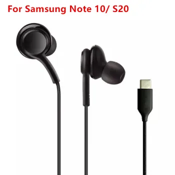 Note10 eraphone USB C TIPO In-ear Ausinės Skaitmeninis HIFI Ausinių Su Mikrofonu Samsung Galaxy S20 10 pastaba Pro