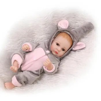 NPK 10Inch Vinilo Lėlės reborn lėles visą silikono mergina, Kūdikių Lėlės, mini kūdikių Reborn Baby Princess Žaislai Mergina Kaip Dovaną